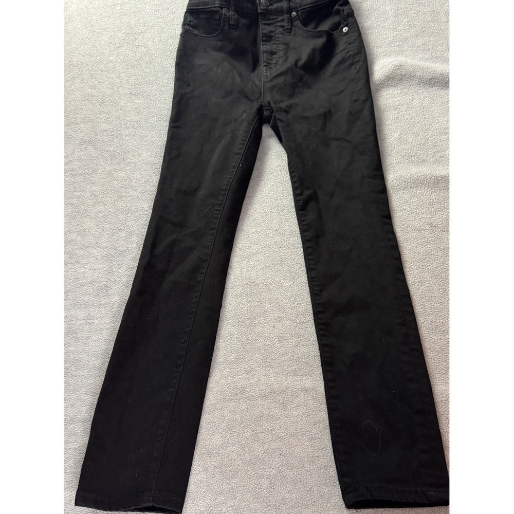 Madewell Skinny Jeans Black High Rise Stretch Denim Pants 25